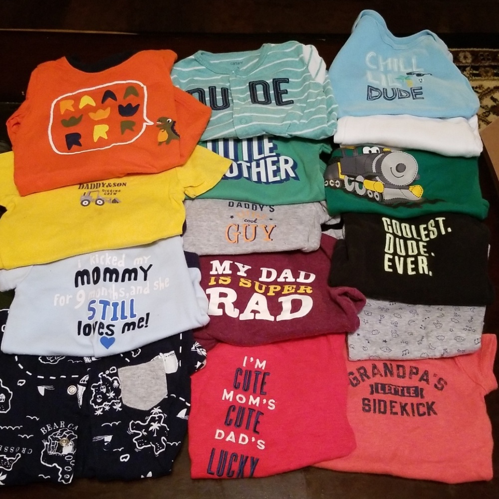 Lot of baby boys clothing more not shown in pic.